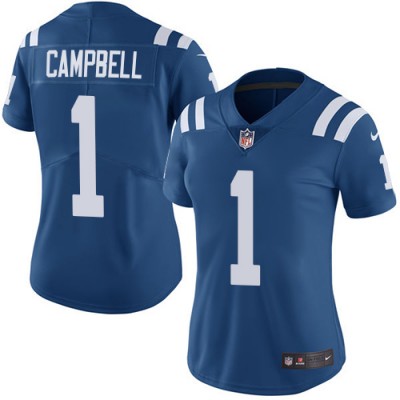 Nike Indianapolis Colts #1 Parris Campbell Royal Blue Team Color Women's Stitched NFL Vapor Untouchable Limited Jerse